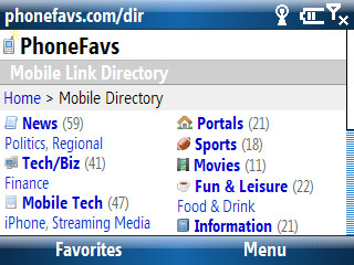 Windows Mobile Smartphone Dir